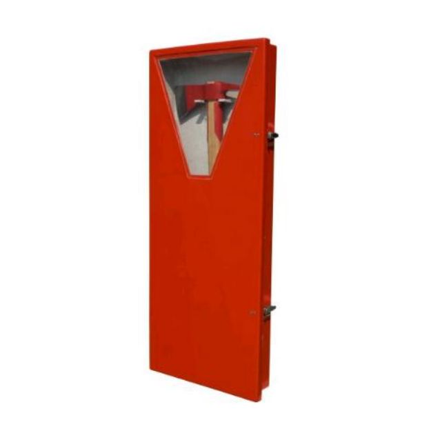 3.50.0004 - Cabinet, red,  for storage of Firemans Axe